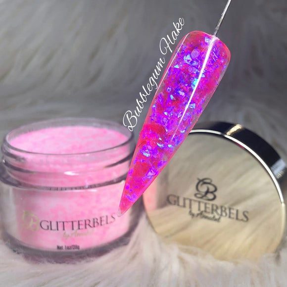 Glitterbels Acrylic Powder Bubblegum Flake 28g