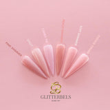 Hard Gel Nail builder Glitterbels - Pink Shimmer
