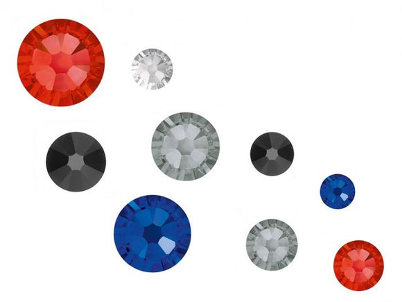 Swarovski No Hot Fix Crystals Mixed Sizes - Pack of 200 London Mix