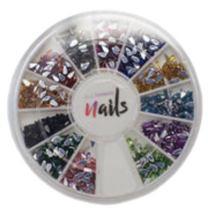 Nail drop multi colour wheel
