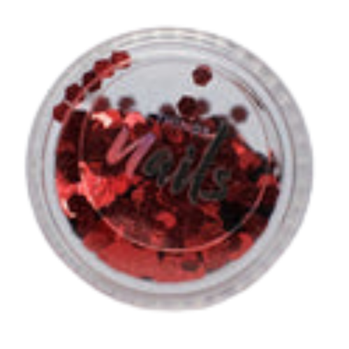 Nail Art Sequins 1.5g red