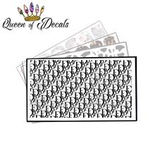 Vibes of Dior Designer inspired decal sheet