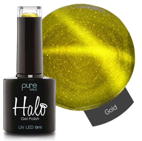 Halo Gel Polish 8ml Gold with Magnet