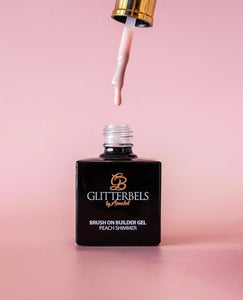 Hard Gel Nail builder Glitterbels - Peach Shimmer