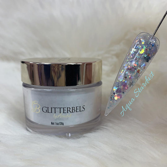 Glitterbels Stardust Acrylic Powder Aqua 28g