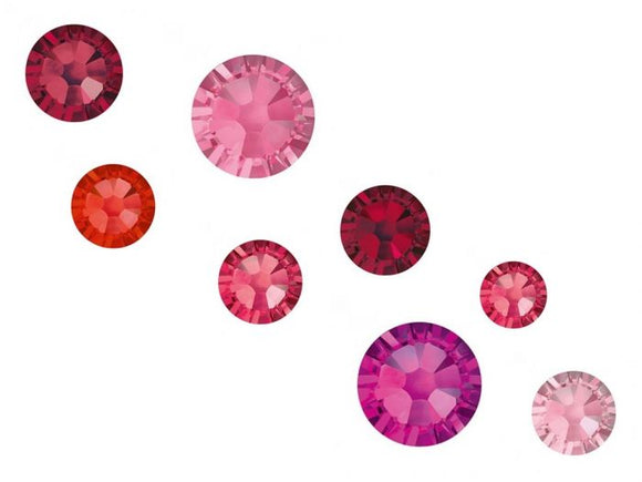 Swarovski Crystals mixed sizes pack of 100 - Blush Mix