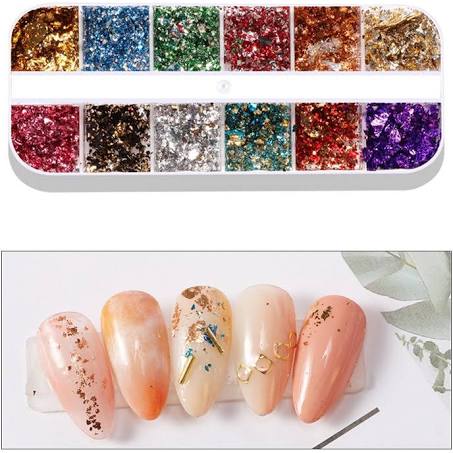 Multi Coloured Foil Flakes – All Things Nails